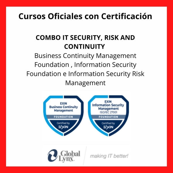 Curso Oficial Combo IT Security, Risk & Continuity Week