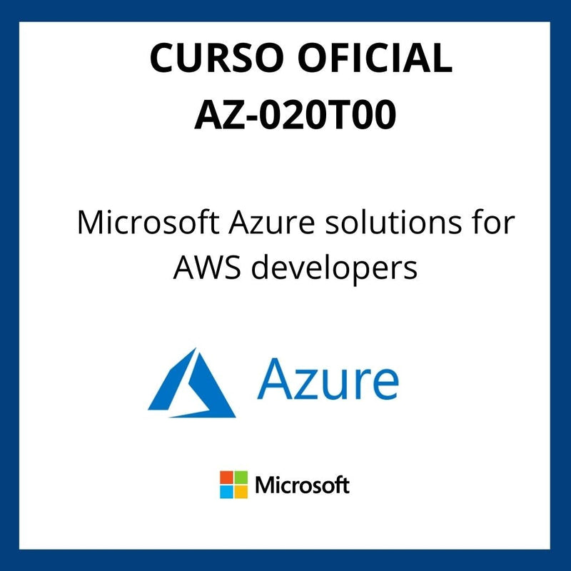 Curso Oficial Microsoft Azure solutions for AWS developers